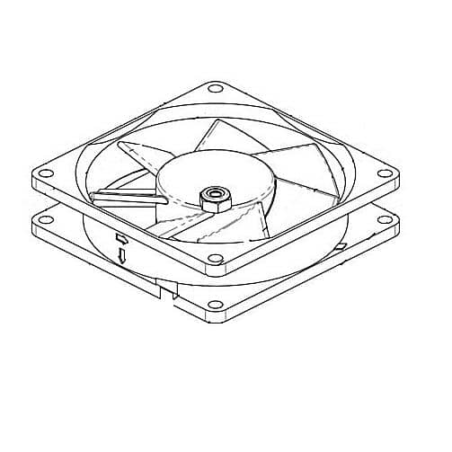 BUNN PARTS Bunn 56239.0010 Fan Assy 24V DC 80MM W/Lock Signal - SKU BU56239.0010