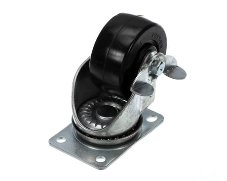CARTER HOFFMANN PARTS Carter Hoffmann 18301-3070 3SWIVEL Blk Rubber Caster With Brake - SKU CAR18301-3070