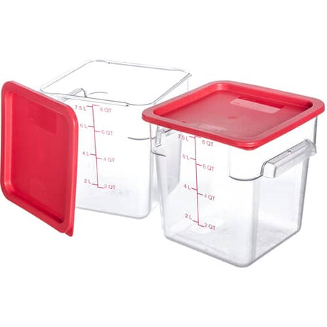 CARLISLE PARTS Carlisle 11953-207 Square Container 8 Qt Pc Clear - SKU CARL11953-207