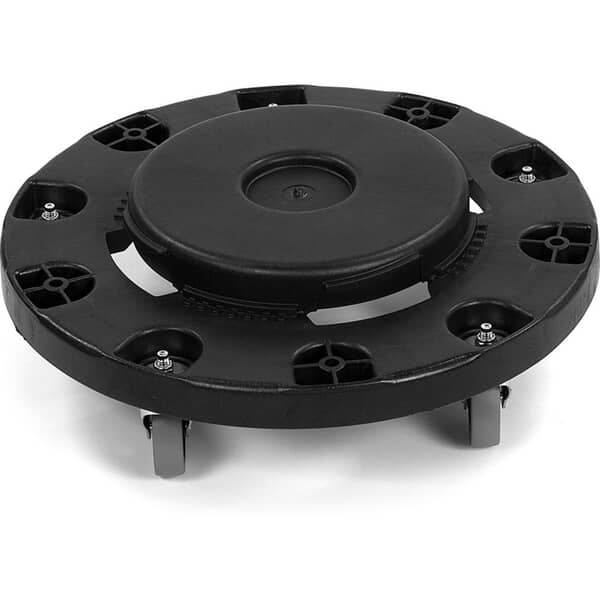 CARLISLE PARTS Carlisle 3691003 Flo-Pac Black Round Container Dolly - SKU CARL3691003