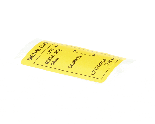 CHAMPION - MOYER DIEBEL PARTS Champion - Moyer Diebel 112296 Label Detergent/Rinse Signalt 4 Pole - SKU CHA112296