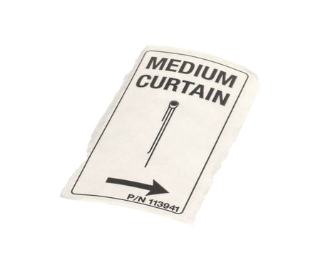 CHAMPION - MOYER DIEBEL PARTS Champion - Moyer Diebel 113941 Label Curtain Lr Medium - SKU CHA113941