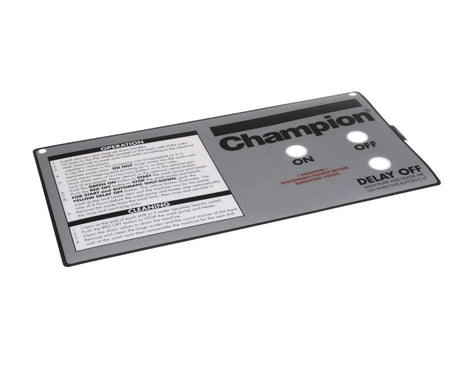 CHAMPION - MOYER DIEBEL PARTS Champion - Moyer Diebel 115392 Control Panel Label - SKU CHA115392
