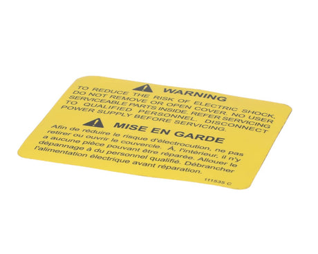 CLEVELAND PARTS Cleveland 111535 Label; Warning Power Disconnec - SKU CLE111535