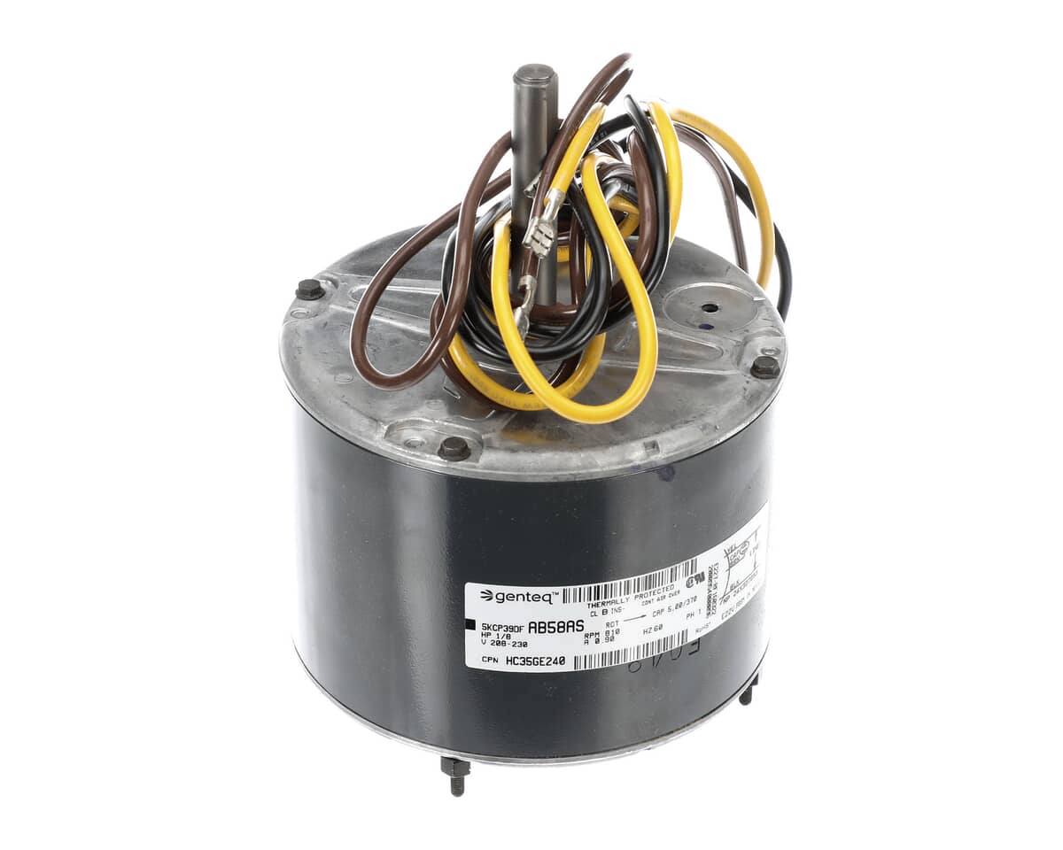 CARRIER HVAC PARTS Carrier HVAC HC35GE240 1/8HP 208-230V 810 RPM CW Motor - SKU CRRHC35GE240