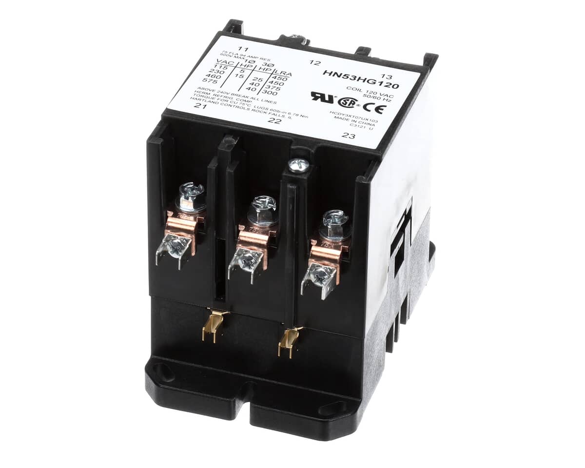 CARRIER HVAC PARTS Carrier HVAC HN53HG120 3 Pole 120V 75AMP Contactor - SKU CRRHN53HG120