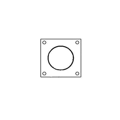 CROWN STEAM PARTS Crown Steam 9157-1 Flanged Gasket 6.5 Sq - SKU CRWN9157-1