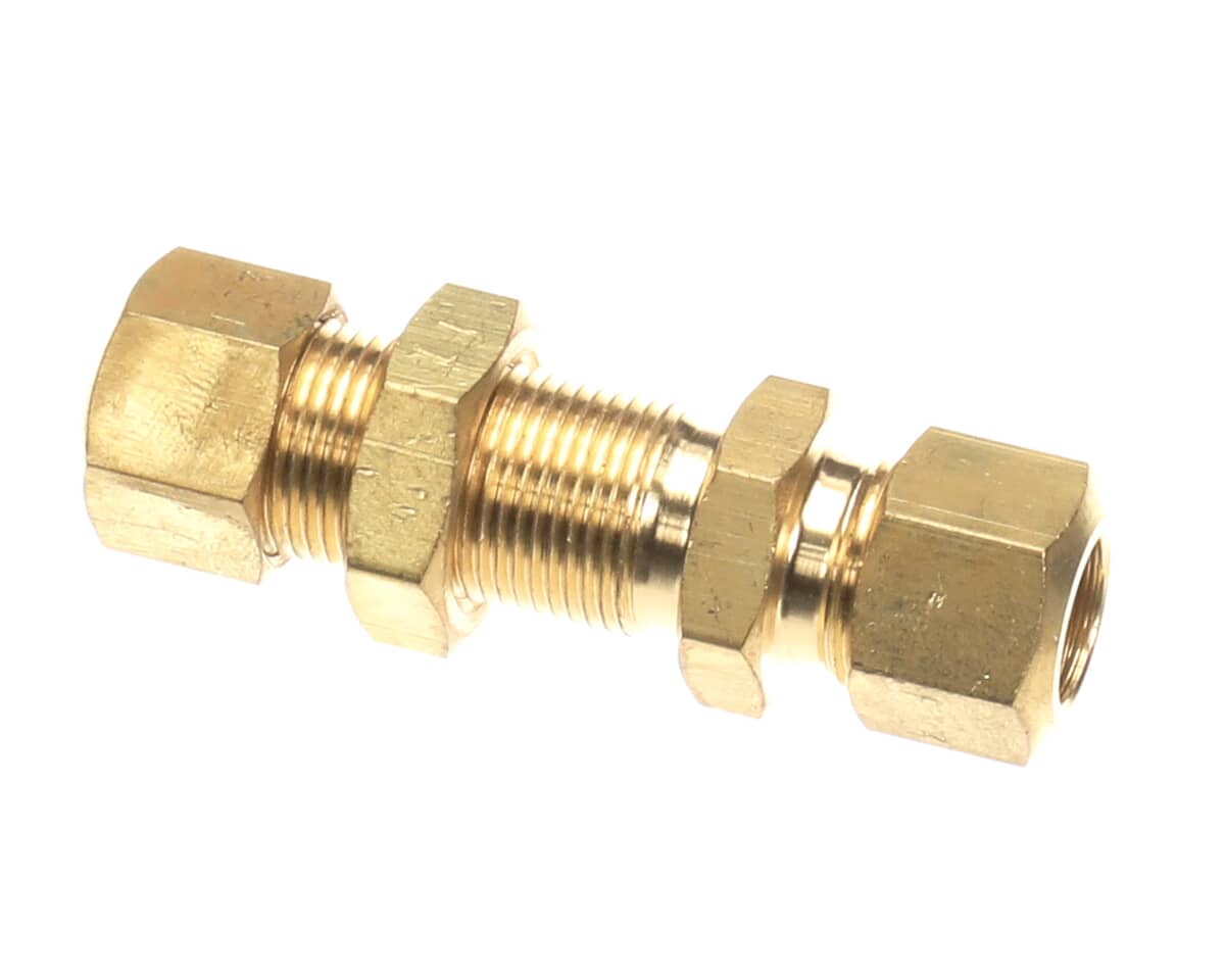 CROWN STEAM PARTS Crown Steam 9739-2 Brass Bulkhead Union 3/8 T - SKU CRWN9739-2