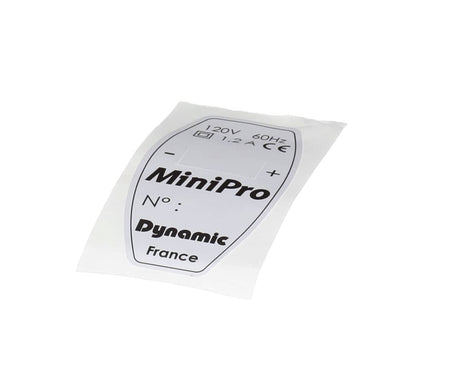 DYNAMIC MIXER PARTS Dynamic Mixer 2853 ID Label (230V) - SKU DYN2853