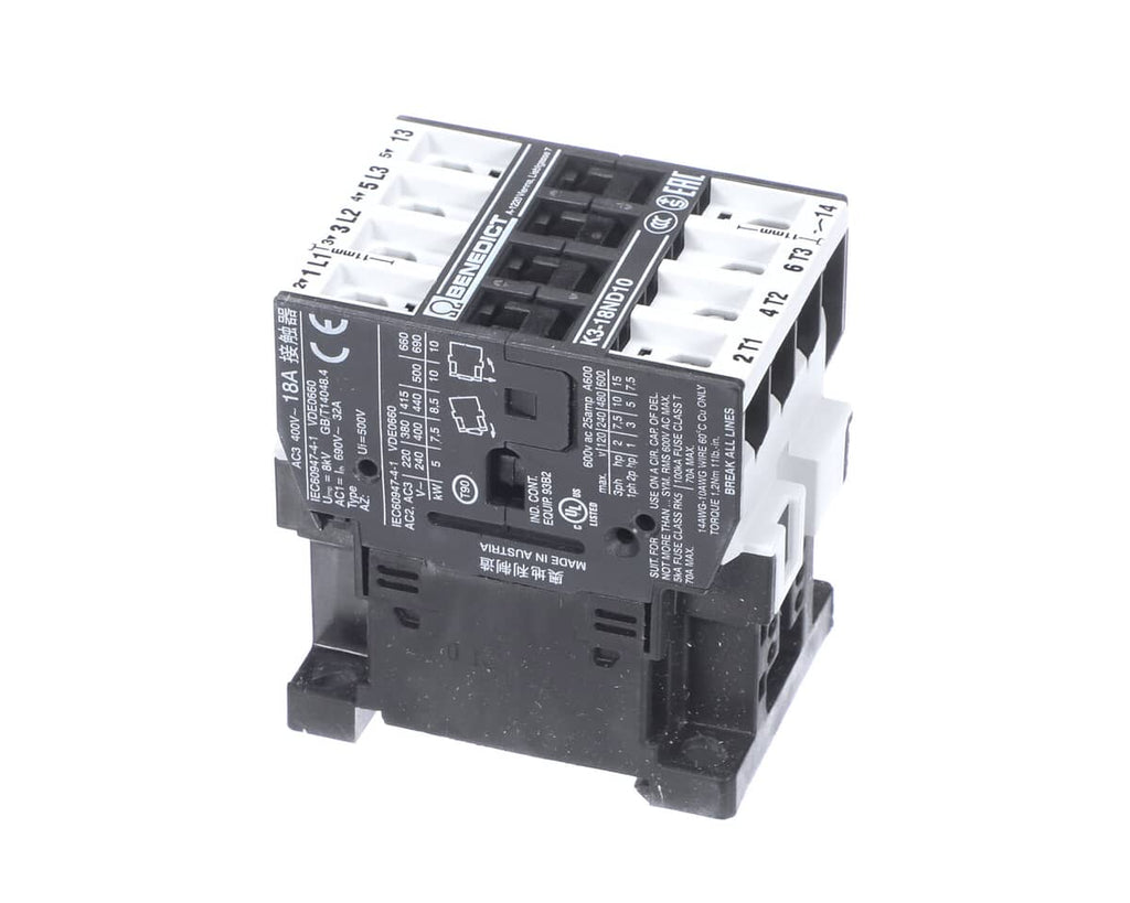 ELECTROLUX PROFESSIONAL PARTS Electrolux Professional 0L2057 Contactor; 220V/60 Hz; K3-18 A10 - SKU ELX0L2057