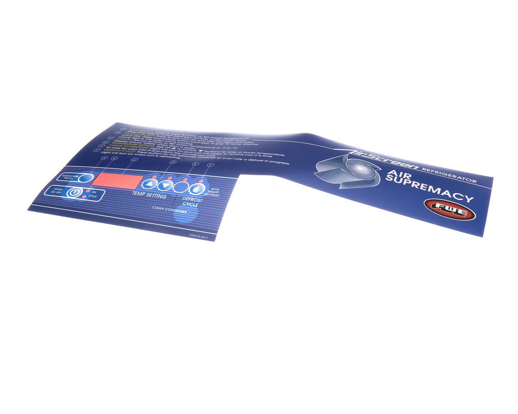FOOD WARMING EQUIPMENT PARTS Food Warming Equipment CNTRL-PNL-ASU-9 Control Panel Overlay For ASU-9 Ai - SKU FWECNTRL-PNL-...