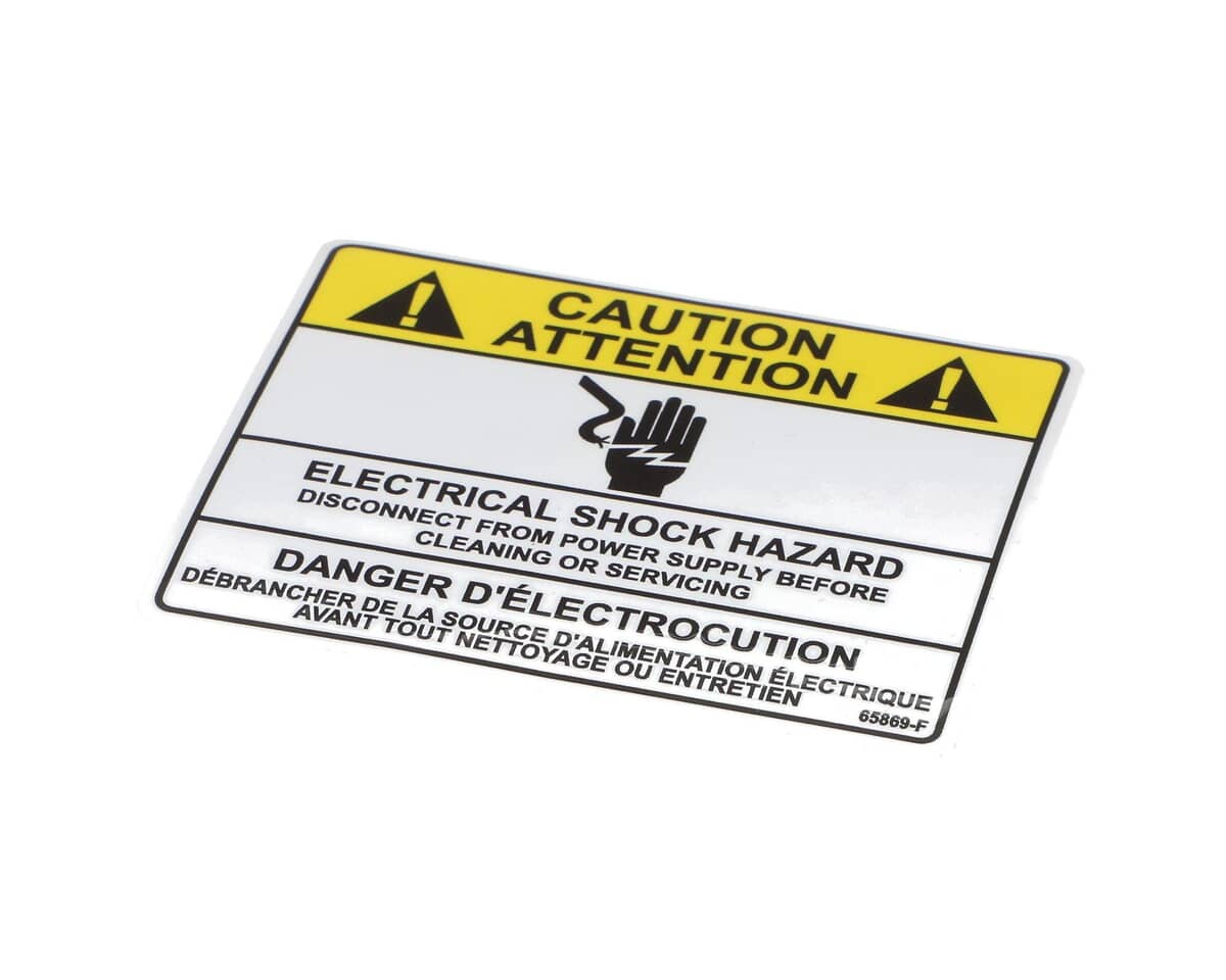 GILES PARTS Giles 65869 Label Warning Elect Shock Hazard - SKU GIL65869