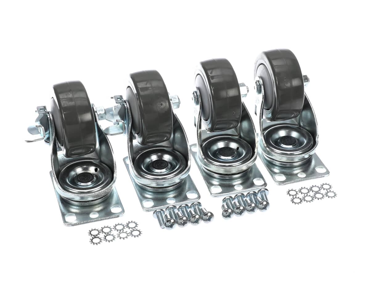 GLASTENDER PARTS Glastender C-4X4-18 Caster Kit - 4 1/8IN H Set Of 4 - SKU GLAC-4X4-18