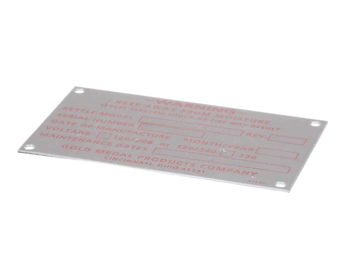 GOLD MEDAL PRODUCTS PARTS Gold Medal Products 41296 Kettle Junction Box Cover - SKU GLDM41296
