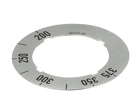 GARLAND PARTS Garland G0272525 Dial Insert 200F-375F - SKU GLG0272525