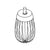 GLOBE PARTS Globe VWHIP16-30 Whip SS (D/S-16QT/1PIN) - SKU GLOVWHIP16-30
