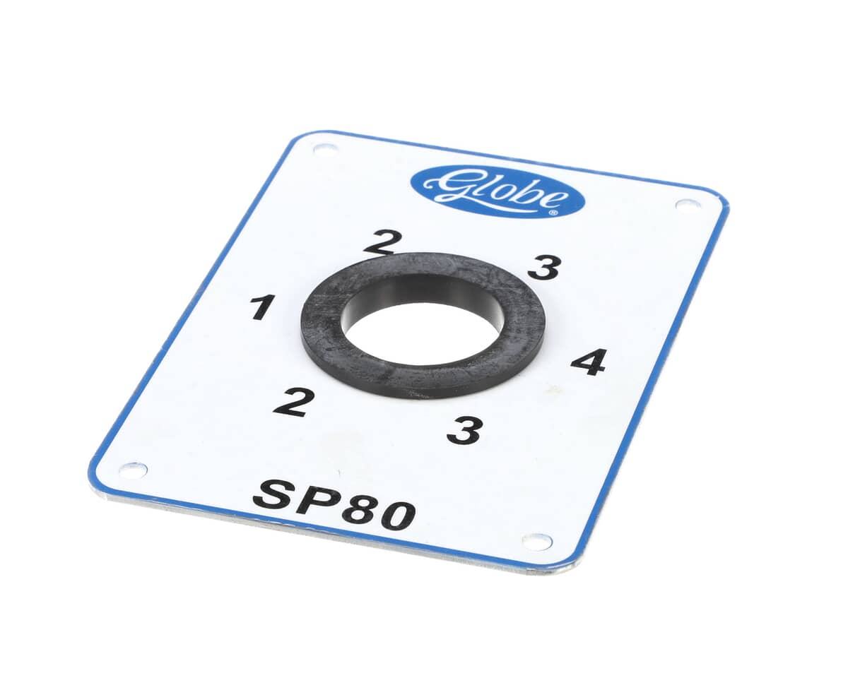 GLOBE PARTS Globe X80E04 1-4 Speed Selection Plate - SKU GLOX80E04