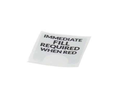 GRINDMASTER CECILWARE PARTS Grindmaster Cecilware 0SPQ05 CR2501 Fill Required Sticker - SKU GM0SPQ05