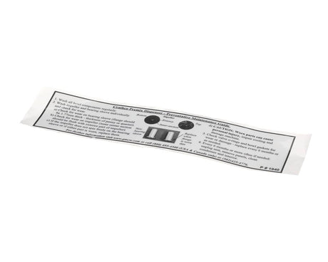 GRINDMASTER CECILWARE PARTS Grindmaster Cecilware 1940 Decal Maintenance Guide - SKU GM1940