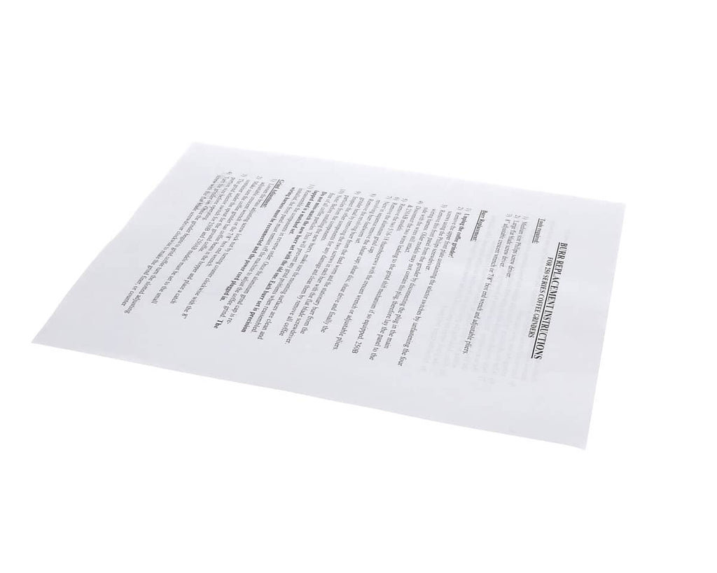 GRINDMASTER CECILWARE PARTS Grindmaster Cecilware 84913 Instructions Kit Burr Replacement - SKU GM84913