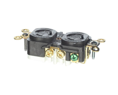 HUBBELL LIGHTING PARTS Hubbell Lighting 4550 Recep Lck Twst 15A 250V Duplex - SKU HBL4550