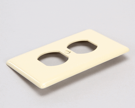 HUBBELL LIGHTING PARTS Hubbell Lighting NP8I Ivory 1 Gang Duplex Wall Plate - SKU HBLNP8I