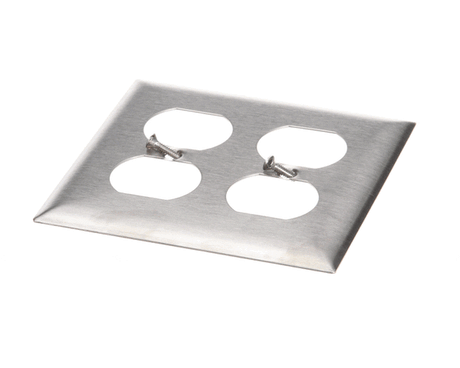 HUBBELL LIGHTING PARTS Hubbell Lighting SS82 2 Gang SS Receptacle Plate - SKU HBLSS82