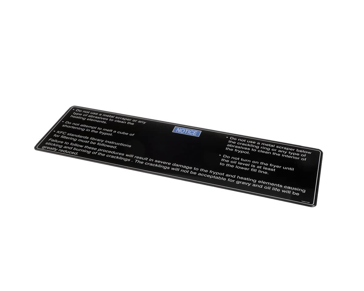 HENNY PENNY PARTS Henny Penny 170332 Label-Shortening Melt Gm V - SKU HEN170332