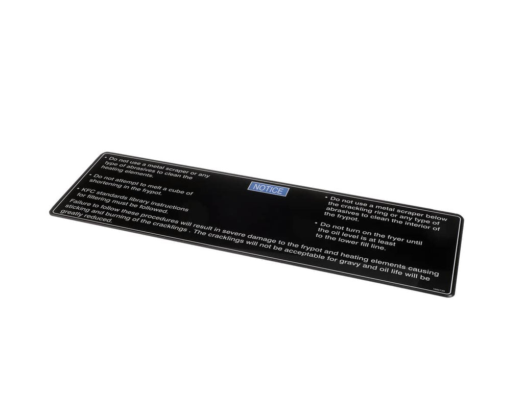 HENNY PENNY PARTS Henny Penny 170332 Label-Shortening Melt Gm V - SKU HEN170332