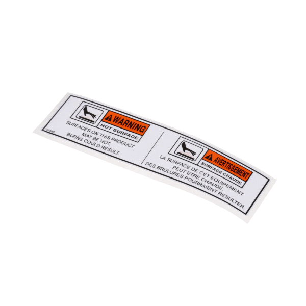 HENNY PENNY PARTS Henny Penny 33589 Label-Warning Hot Bilingual - SKU HEN33589