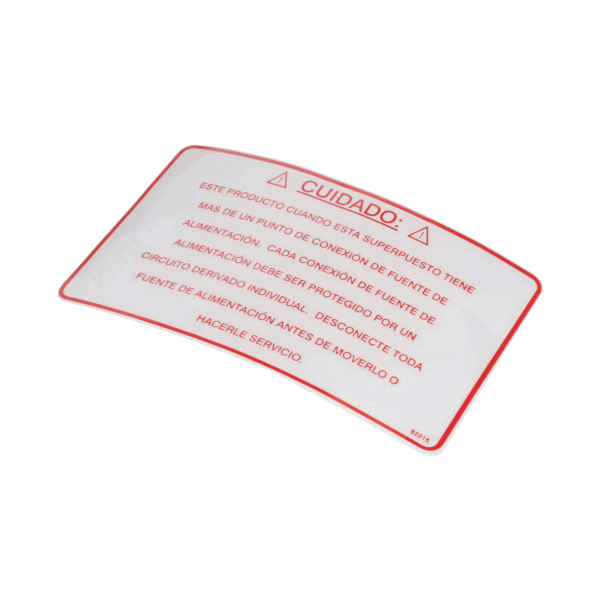 HENNY PENNY PARTS Henny Penny 52215 Label-Caution Stacked Spanish - SKU HEN52215