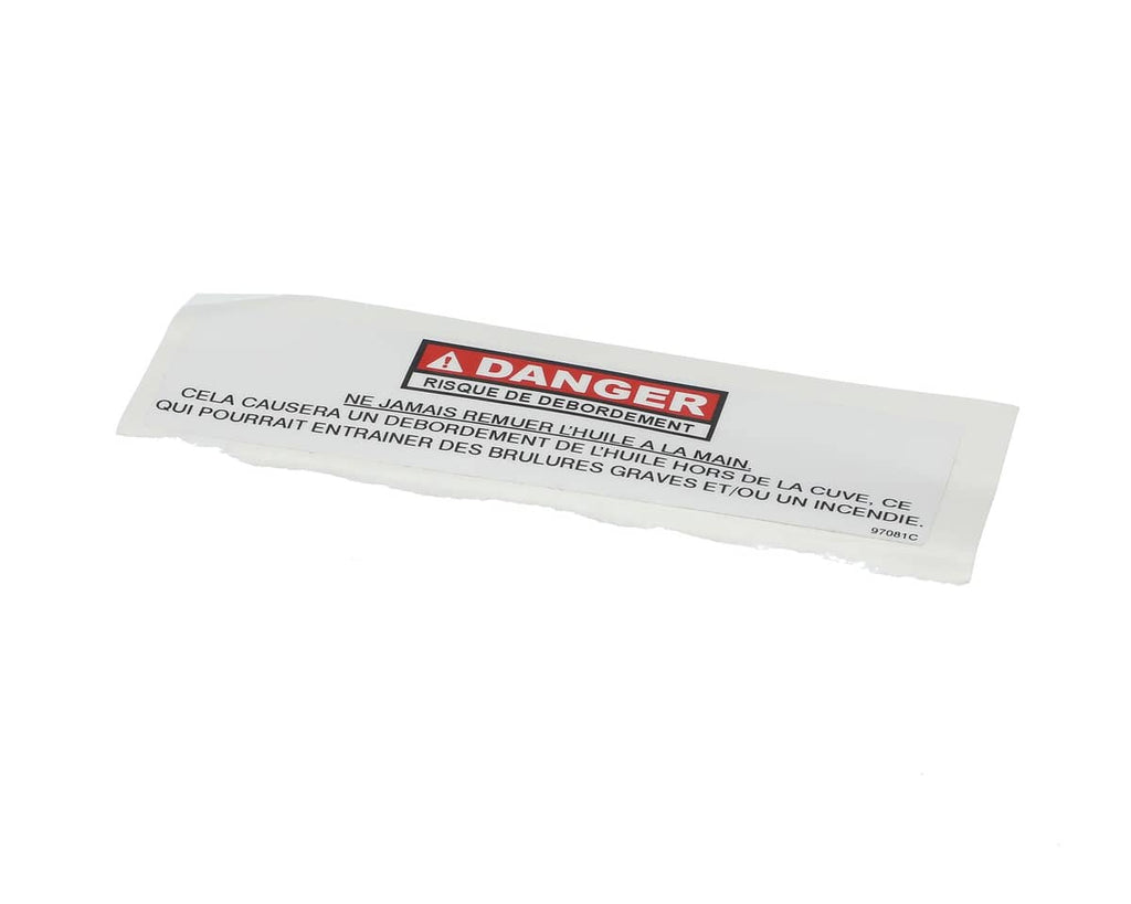 HENNY PENNY PARTS Henny Penny 97081 Label-Danger Stiring Fre - SKU HEN97081
