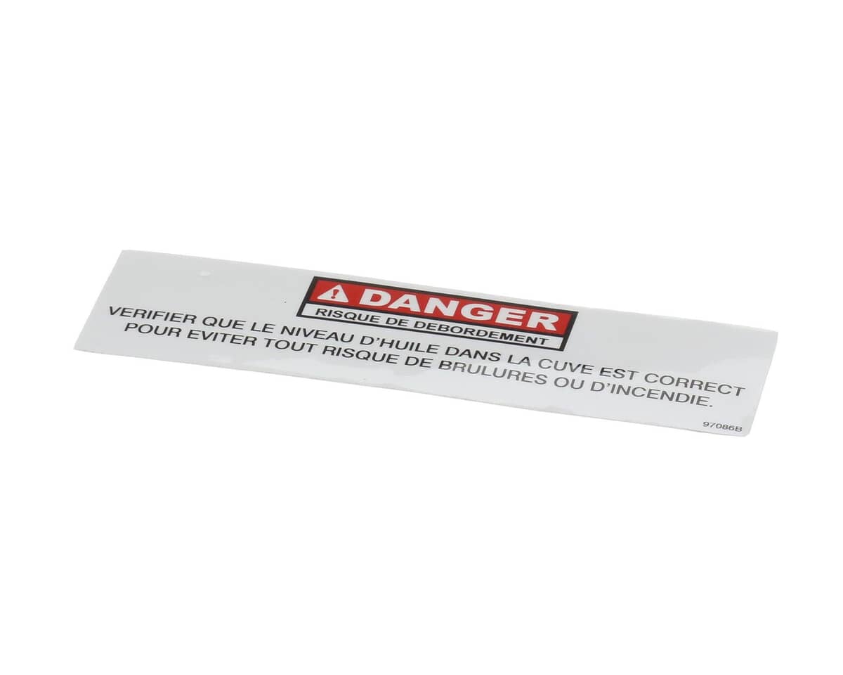 HENNY PENNY PARTS Henny Penny 97086 Label-Danger Shorting Fre - SKU HEN97086