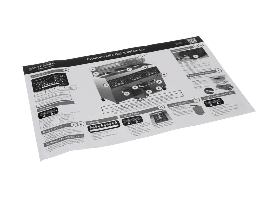 HENNY PENNY PARTS Henny Penny FM08-681 Eeg Wallchart - SKU HENFM08-681