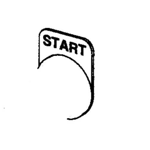 HOBART PARTS Hobart 00-087711-166-1 Plate Start Black - SKU HOB00-087711-166-1