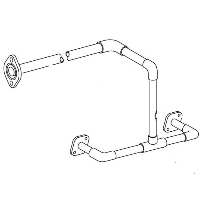 HOBART PARTS Hobart 00-812339 Tubing Weldment Flange/Booster - SKU HOB00-812339