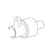 HOBART PARTS Hobart 00-873096-00002 Handle Clutch Hub Assembly - SKU HOB00-873096-00002
