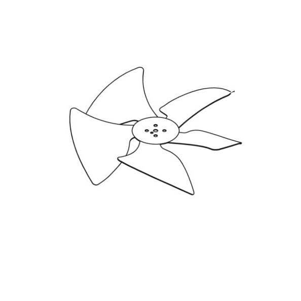 HOBART PARTS Hobart 00-892250 Blade Fan 105 Wing CCW - SKU HOB00-892250