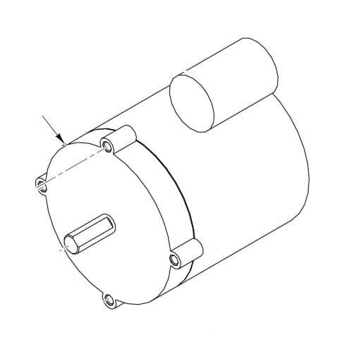 HOBART PARTS Hobart 00-915665 Motor 60HZ 1 Phase - SKU HOB00-915665