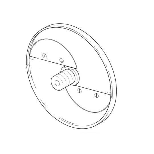HOBART PARTS Hobart 00-915719 Plate Fine Slicer 5/8 Al - SKU HOB00-915719