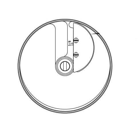 HOBART PARTS Hobart 00-915724 Plate 5/8 Fine Slicer Alum. - SKU HOB00-915724