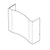 HOBART PARTS Hobart 00-916683 Apron Back - SKU HOB00-916683