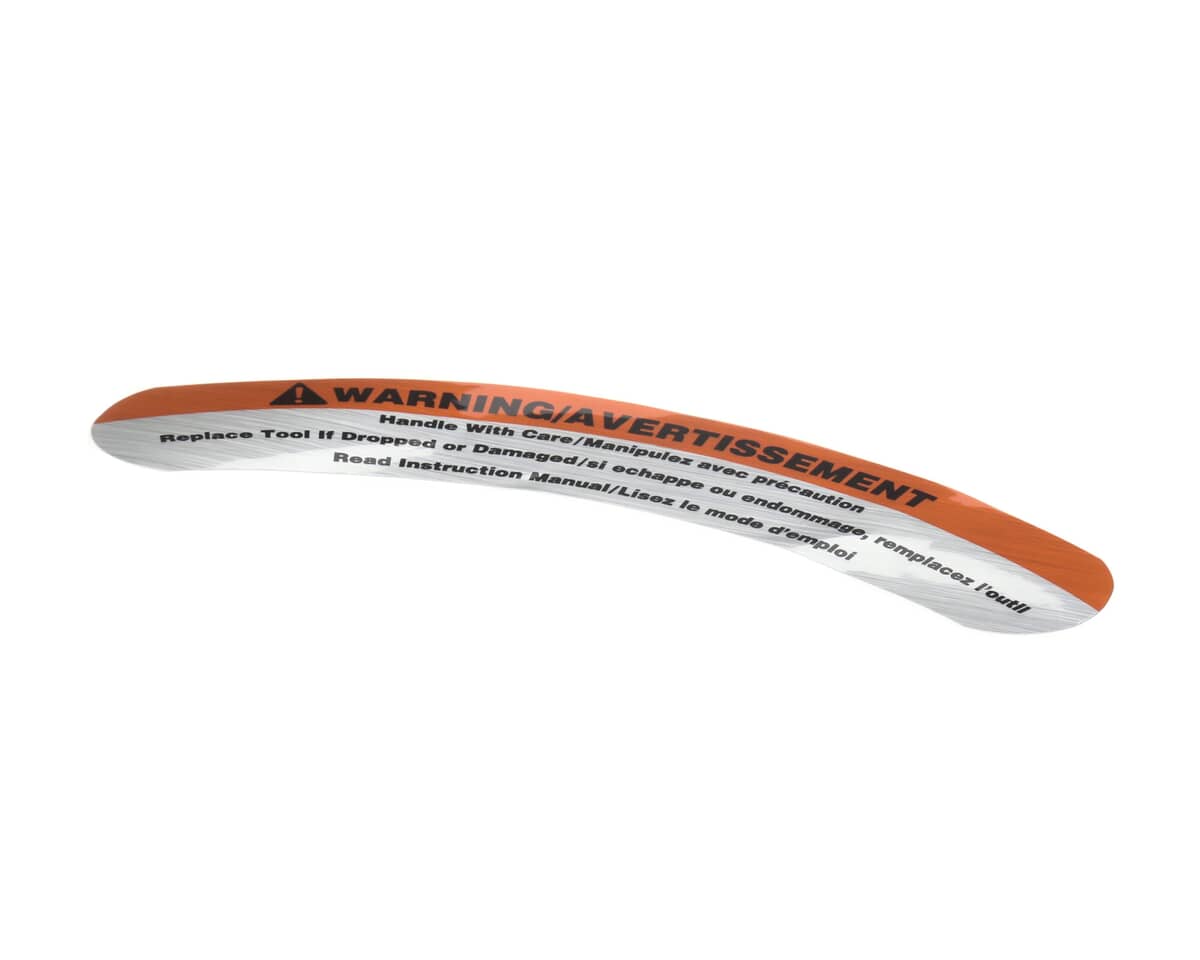 HOBART PARTS Hobart 00-916957-00020 Label Warning Bilingual - SKU HOB00-916957-00020