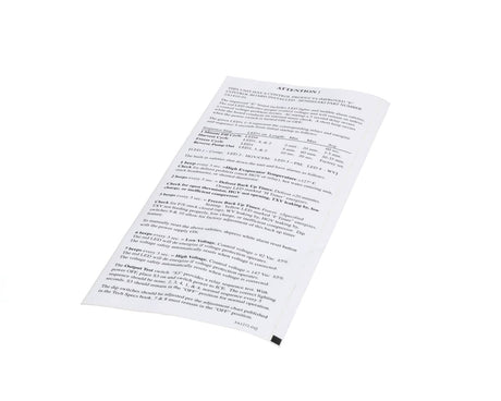HOSHIZAKI PARTS 3A1272-01 - SKU HOS3A1272-01