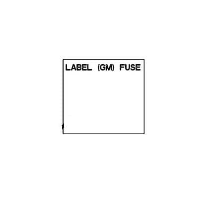 HOSHIZAKI PARTS Hoshizaki 4A4278-01 Label (Gm) -Fuse - SKU HOS4A4278-01
