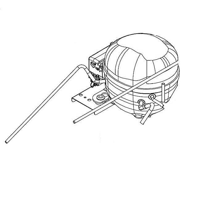 HOSHIZAKI PARTS Hoshizaki FFU160UAX FFU160UAX 1/2 HP 115V/60HZ R-290 Compres - SKU HOSFFU160UAX