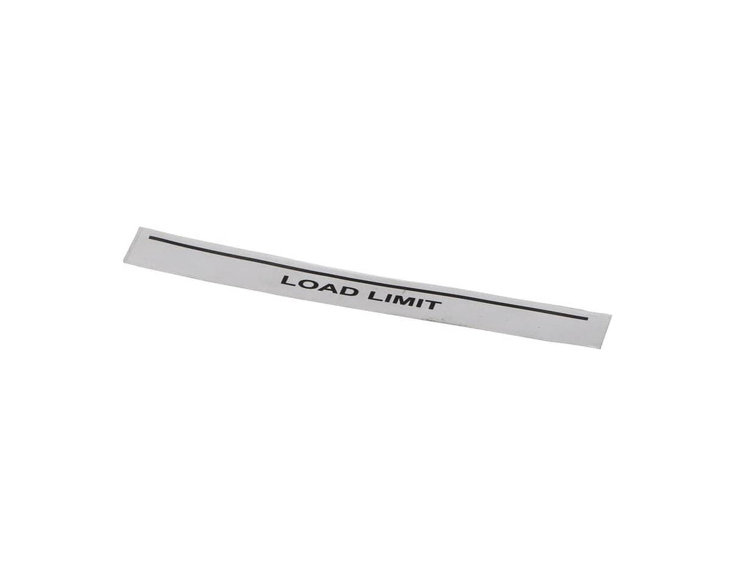 HUSSMANN PARTS Hussmann 0039340 Sticker-Load Limit - SKU HUS0039340