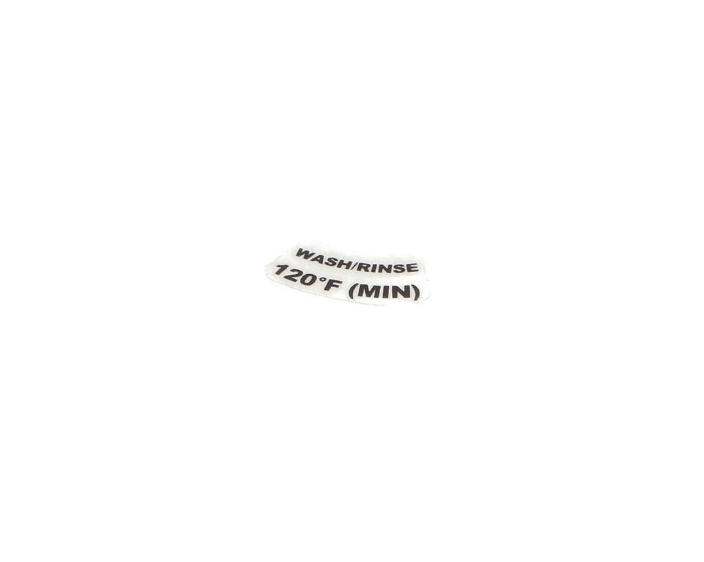 JACKSON PARTS Jackson 9905-002-82-46 Decal 120 Deg Min Wash/Rinse - SKU JAC9905-002-82-46