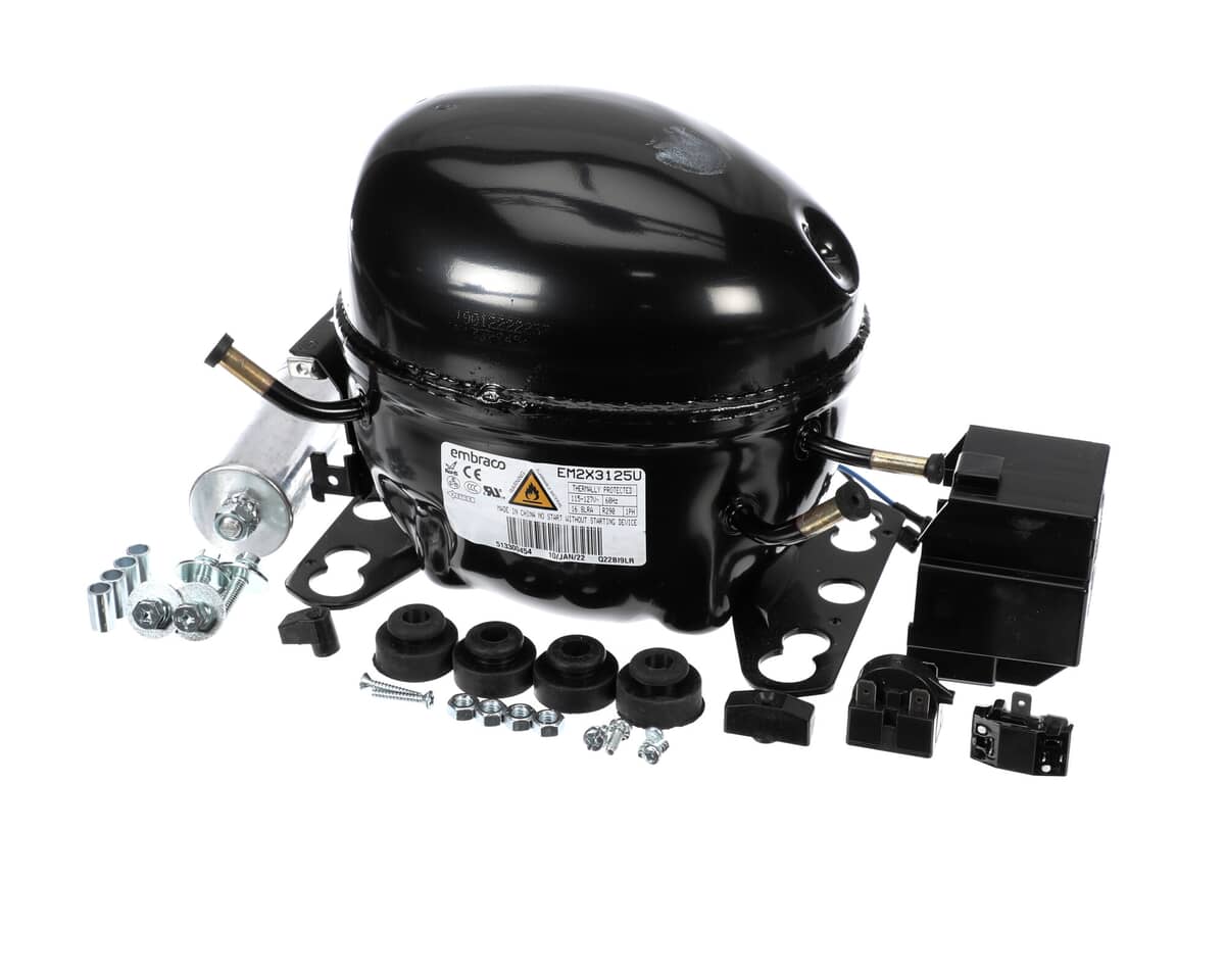 KELVINATOR PARTS Kelvinator 0USF28 Compressor; EM2X3125U 60HZ - SKU KEL0USF28