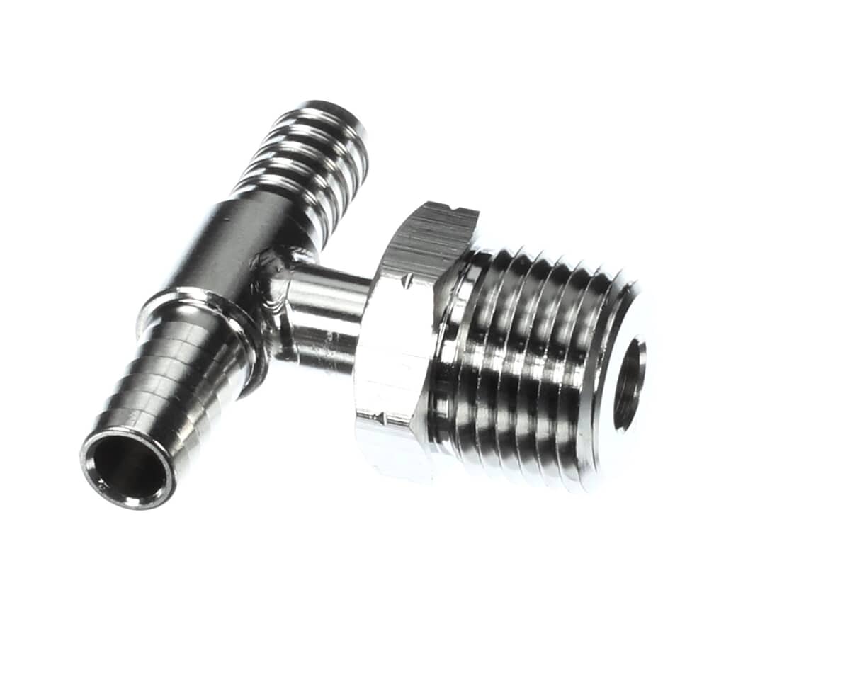 LANCER PARTS Lancer 8-524-01 SS Tee (2) 3/8 Barb X 1/2-14 - SKU LAN8-524-01